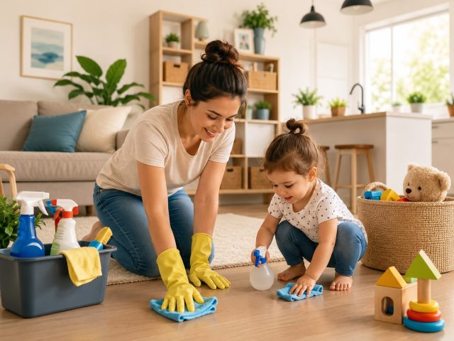 How to Maintain a Clean Home with Toddlers
